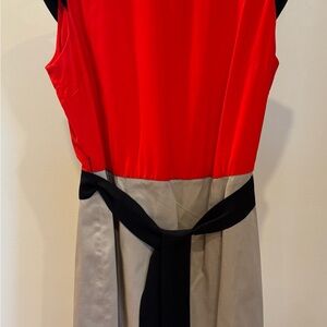 Tahari Red and Black Women's Dress